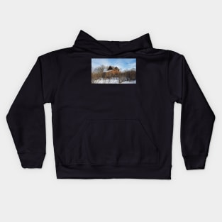 Abandoned house in the bush Kids Hoodie